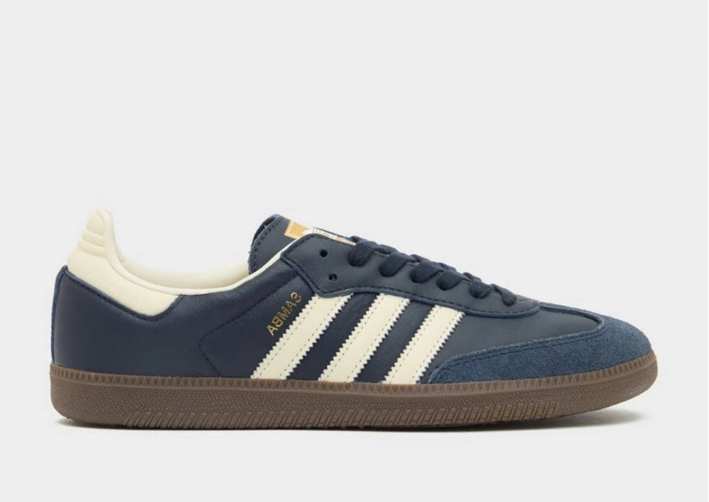 Adidas Original Samba Og Leather Dark Blue  White