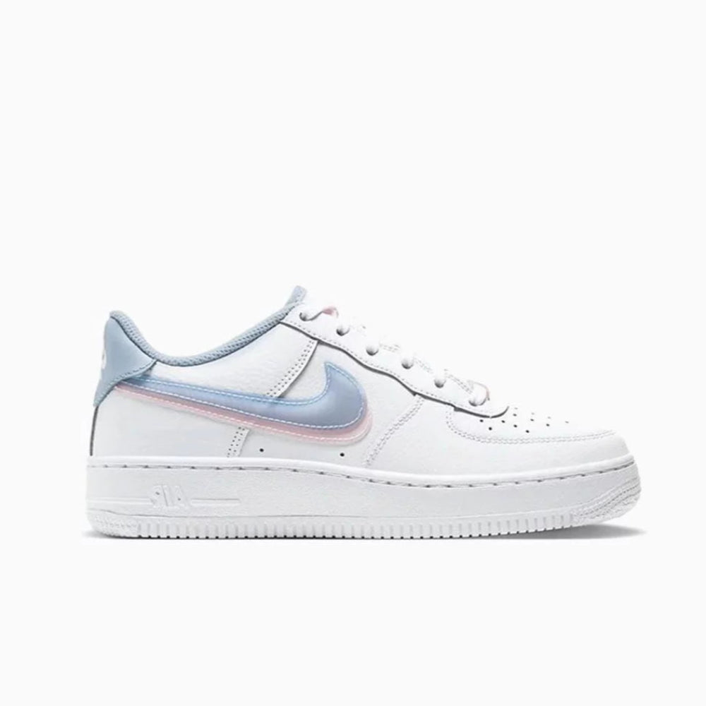 Nike Air Force 1 Gs Double Swoosh White  Blue