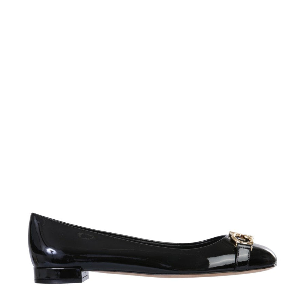 Salvatore Ferragamo Garda Gancini Flat Black