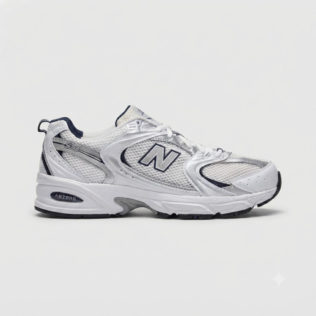 New Balance Retro 530 White Navy