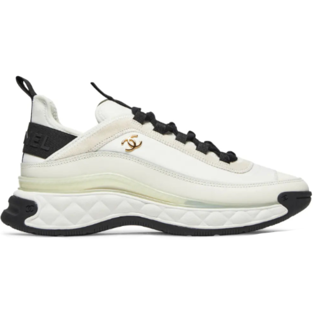 Chanel Wmns Velvet Calfskin & Mixed Fibers Sneaker 'Ivory'