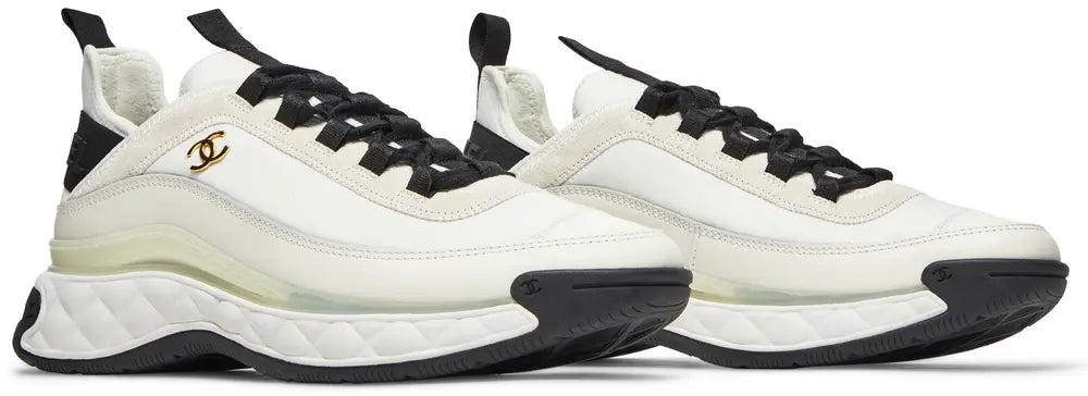 Chanel Wmns Velvet Calfskin & Mixed Fibers Sneaker 'Ivory'