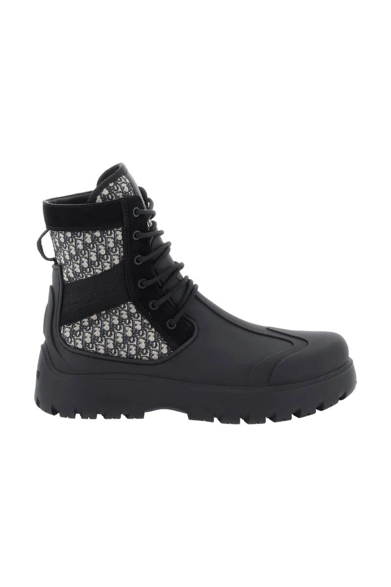 Dior Garden Lace Up Ankle Boot "Black"