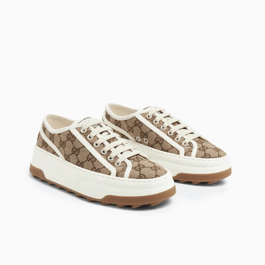 Gucci Gg Canvas Platform "Beige"