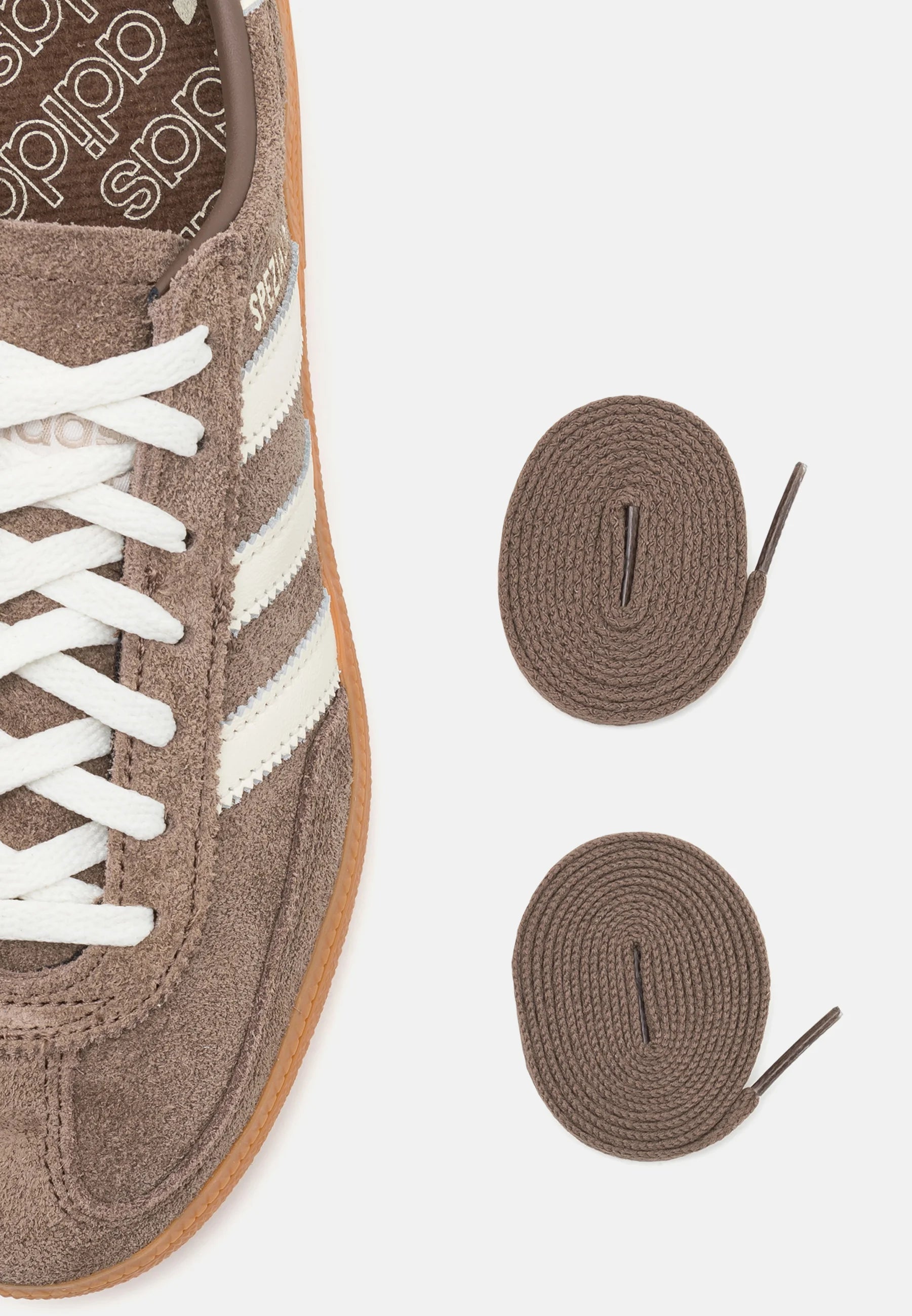 Adidas Handball Spezial Shoes in Brown and Off White light
