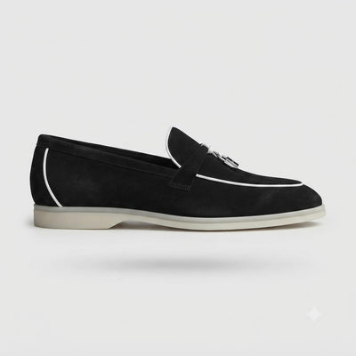 Loro Piana Loafer Charm black white line