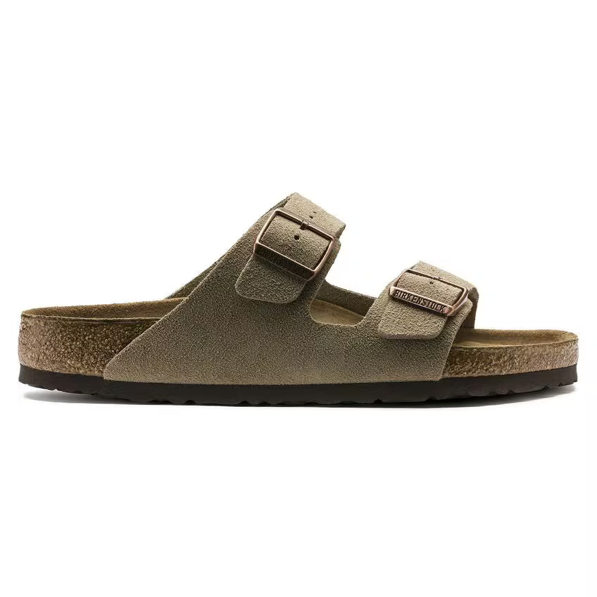 Birken Stock Arizona Suede Khaki
