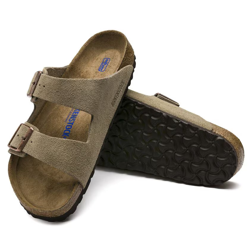 Birken Stock Arizona Suede Khaki
