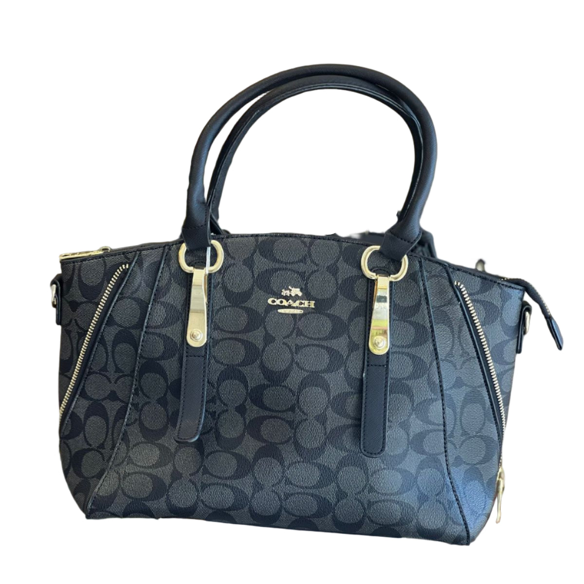 Coach elegant handbag with zipper style