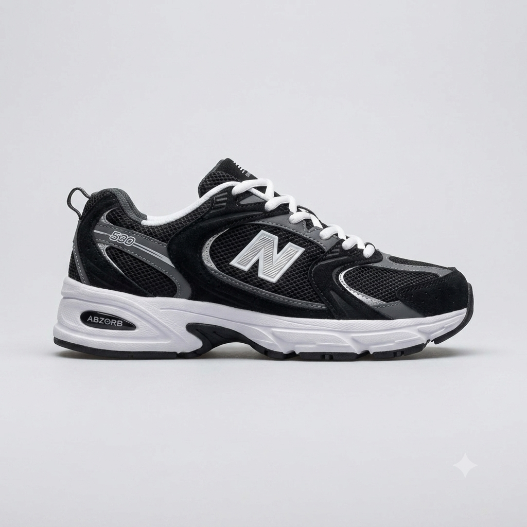 New Balance 530 black white