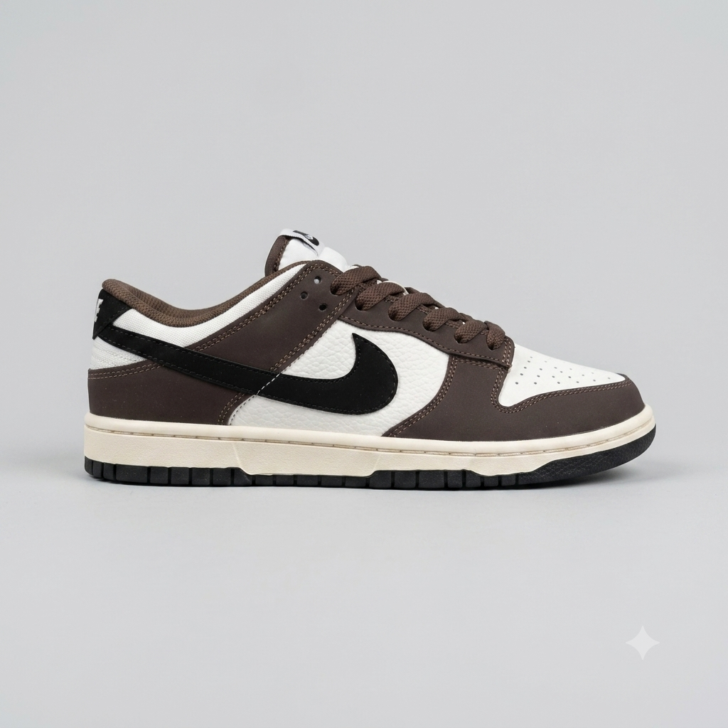 Nike dunk brown white
