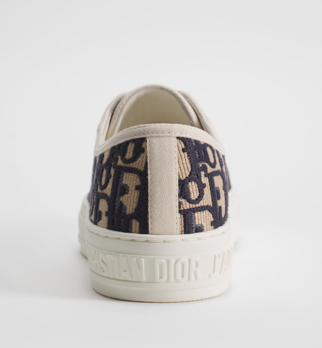 Dior Sneaker Deep Blue Dior Oblique Embroidered Cotton