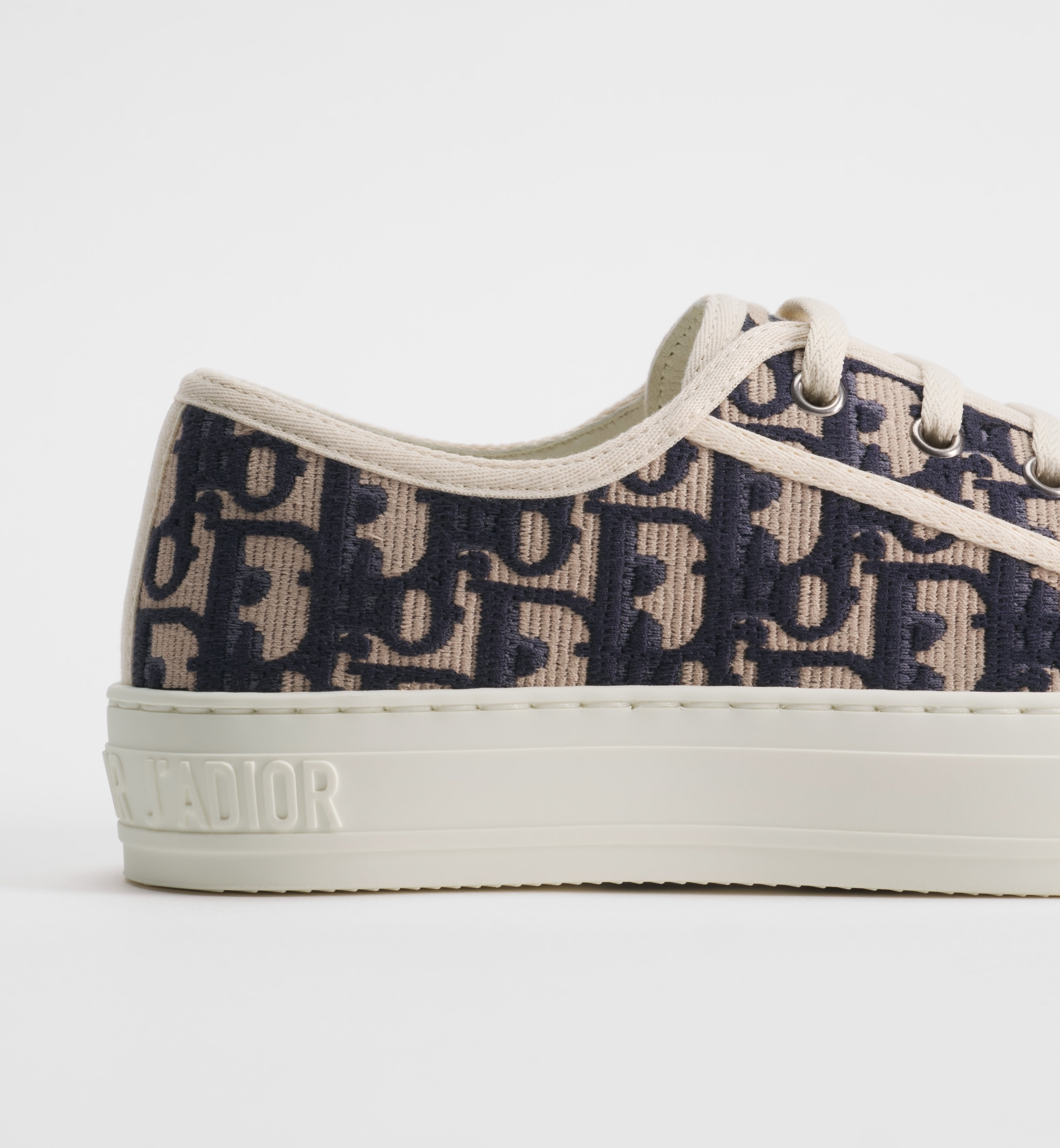 Dior Sneaker Deep Blue Dior Oblique Embroidered Cotton