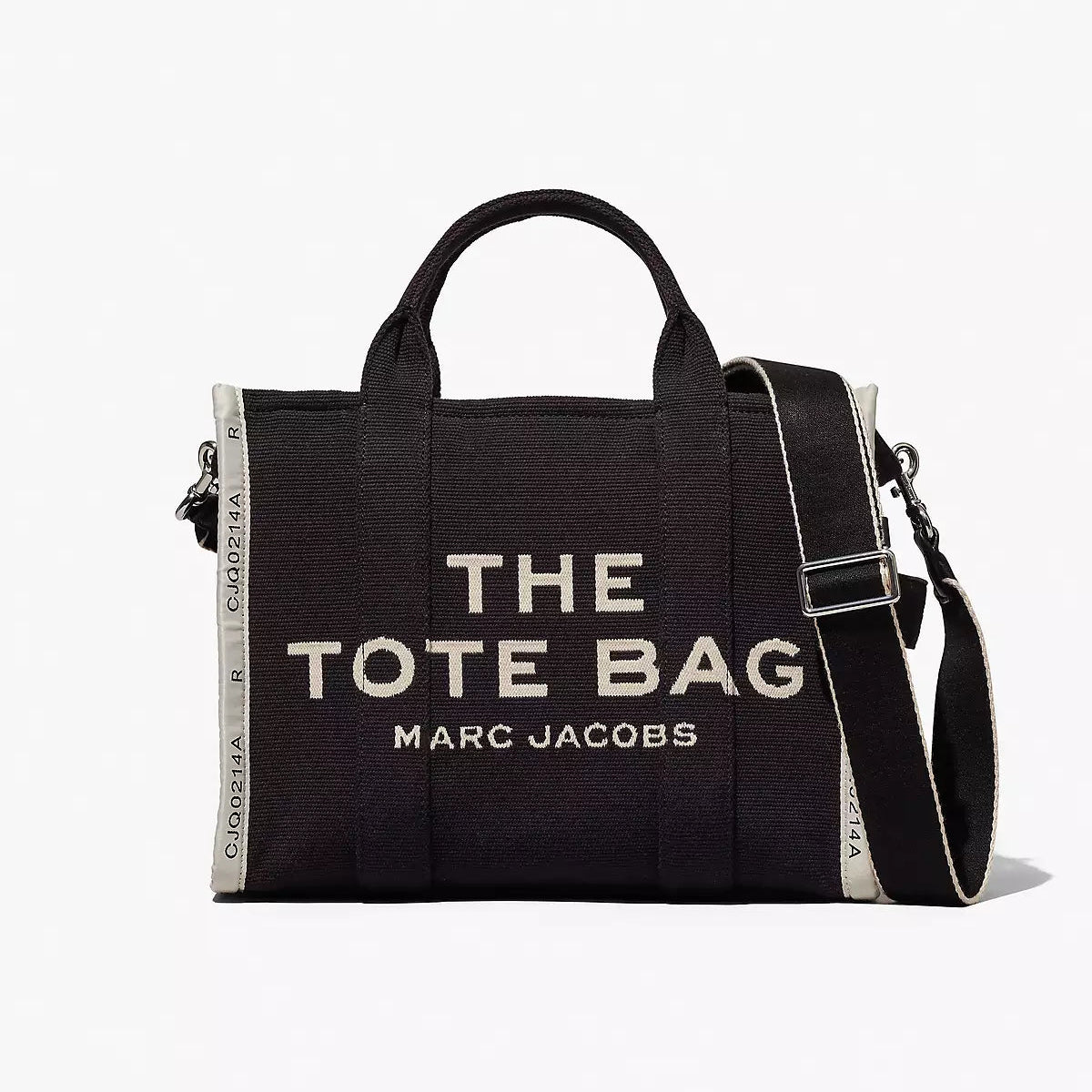 THE TOTE BAG The Jacquard Black Medium Tote Bag