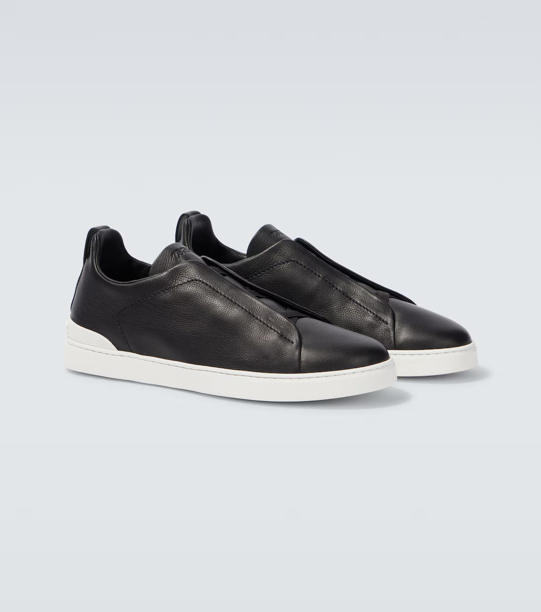 Zegna Black Canvas Triple Stitch