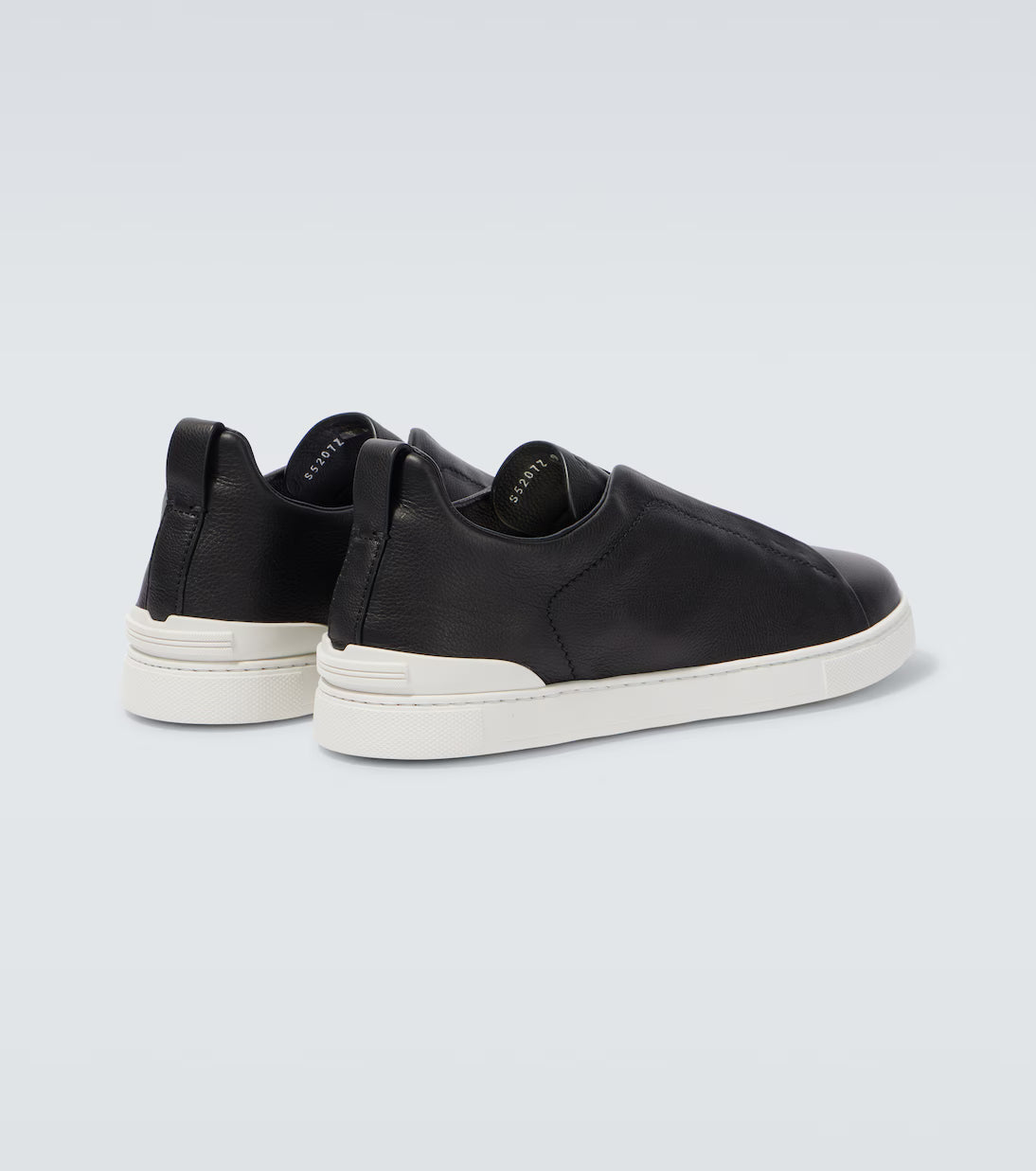 Zegna Black Canvas Triple Stitch