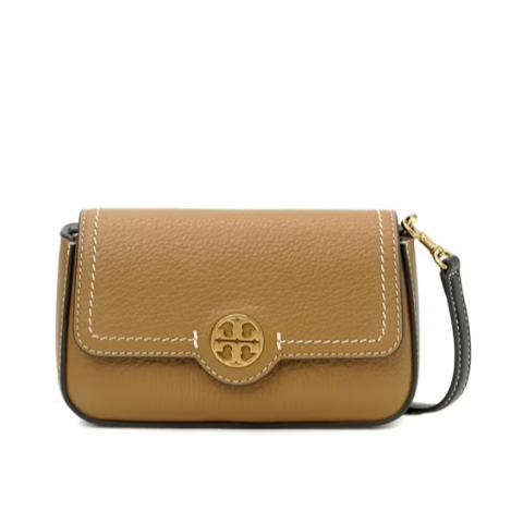 Tory Burch, pebbled flap closure, cross-body bag