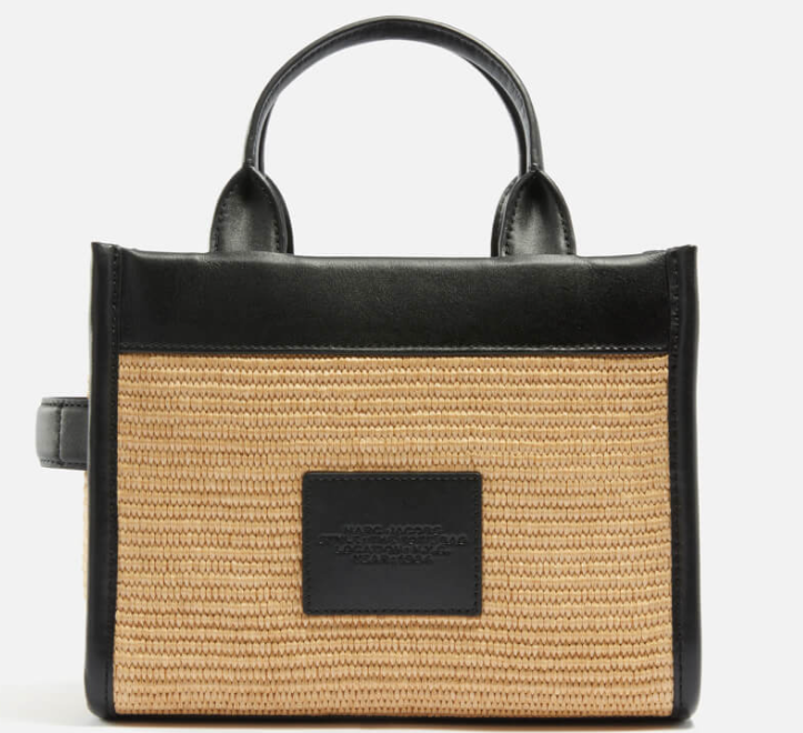 THE TOTE BAG Marc Jacobs The Small Straw and Leather Tote Bag