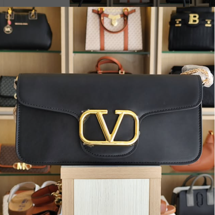 Valentino Garavani Small Locò Calfskin Shoulder Bag