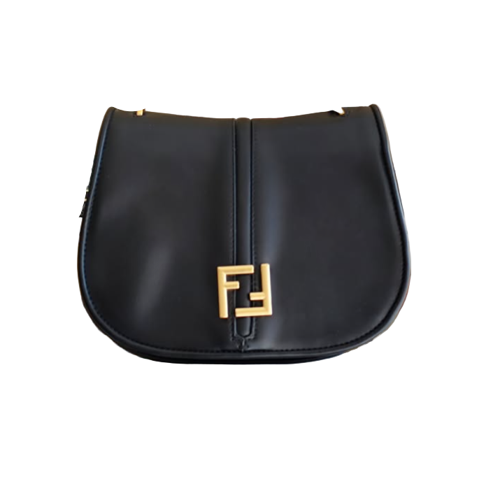 Fendi C'mon Shoulder Bag Leather Mini black