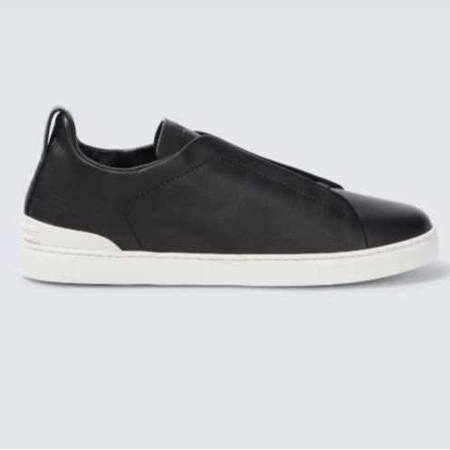 Zegna Black Canvas Triple Stitch