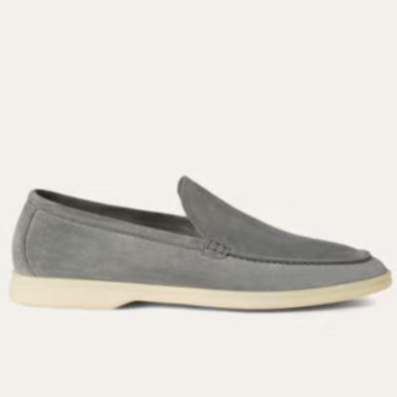 Loro Piana Summer Walk Loafer Gull Grey