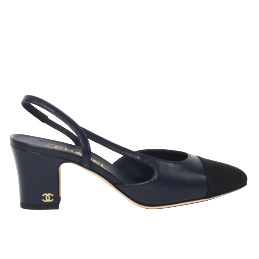 CHANEL Classic Slingback Heels Black