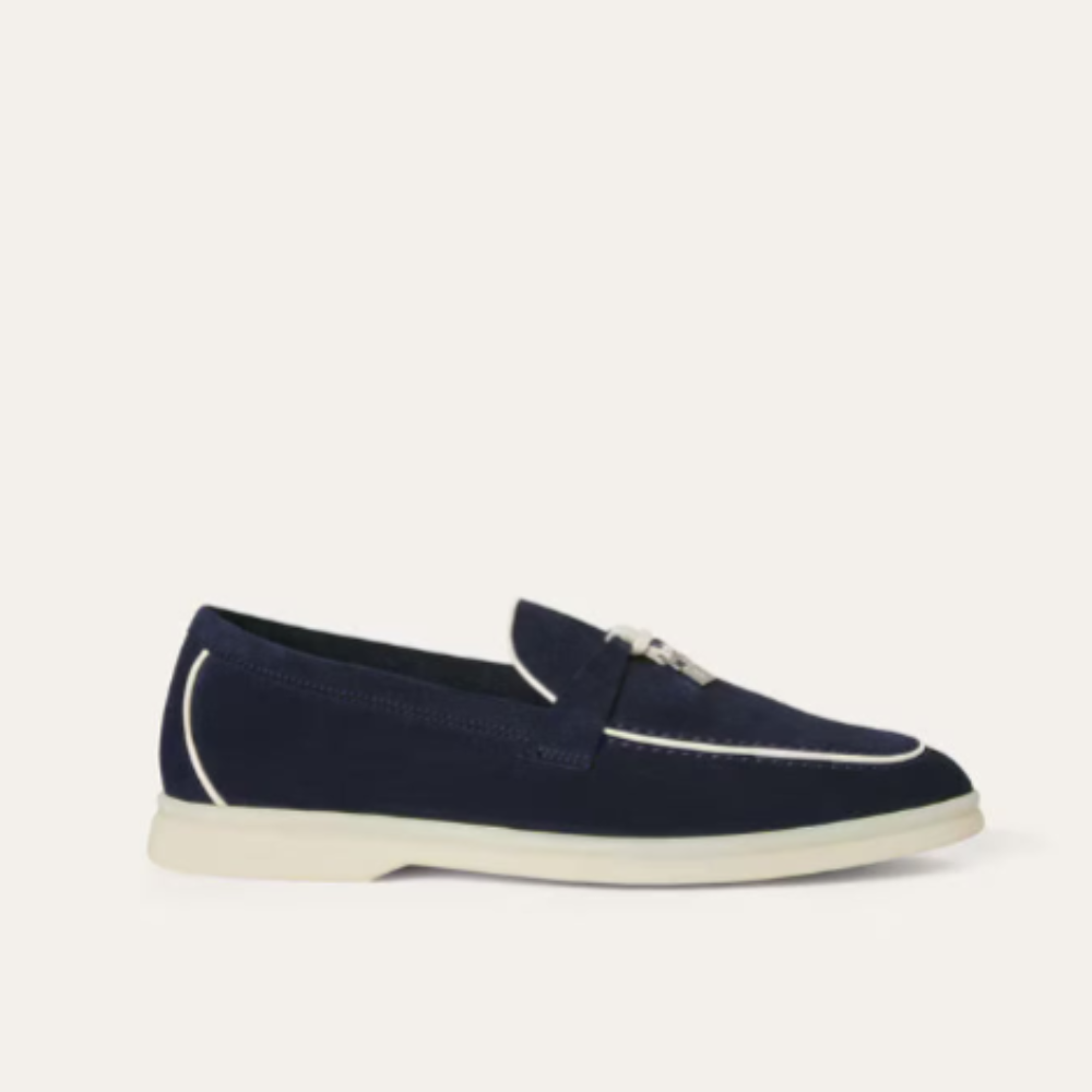 Loro Piana Loafer Charm Black White Line