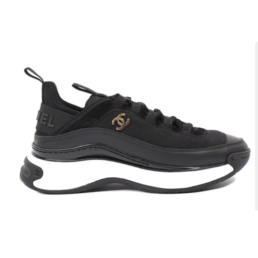 CHANEL Mixed Fiber Black Sneaker
