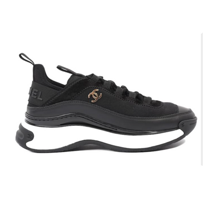 CHANEL Mixed Fiber Black Sneaker