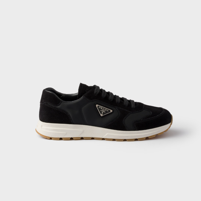 Prada Prax suede and Re-Nylon sneakers