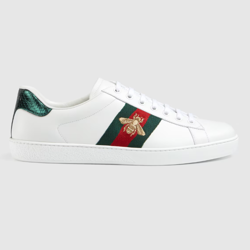 gucci ace sneaker with bee