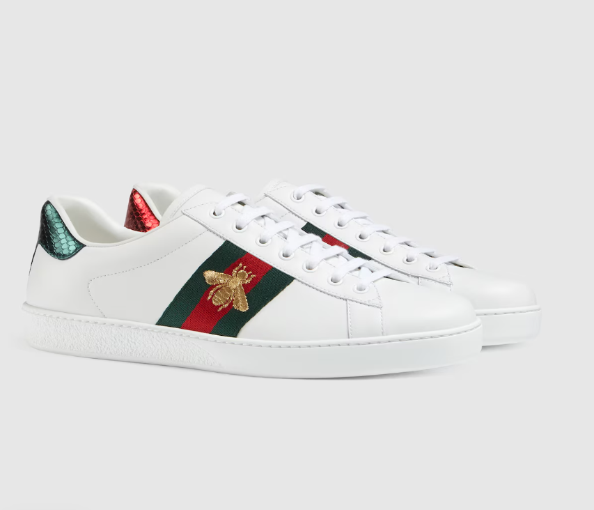 gucci ace sneaker with bee