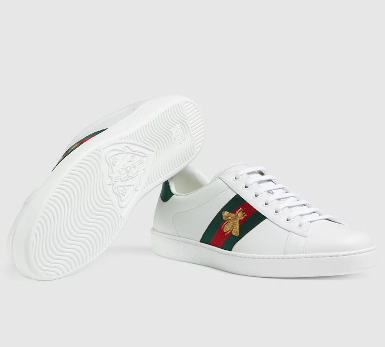 gucci ace sneaker with bee