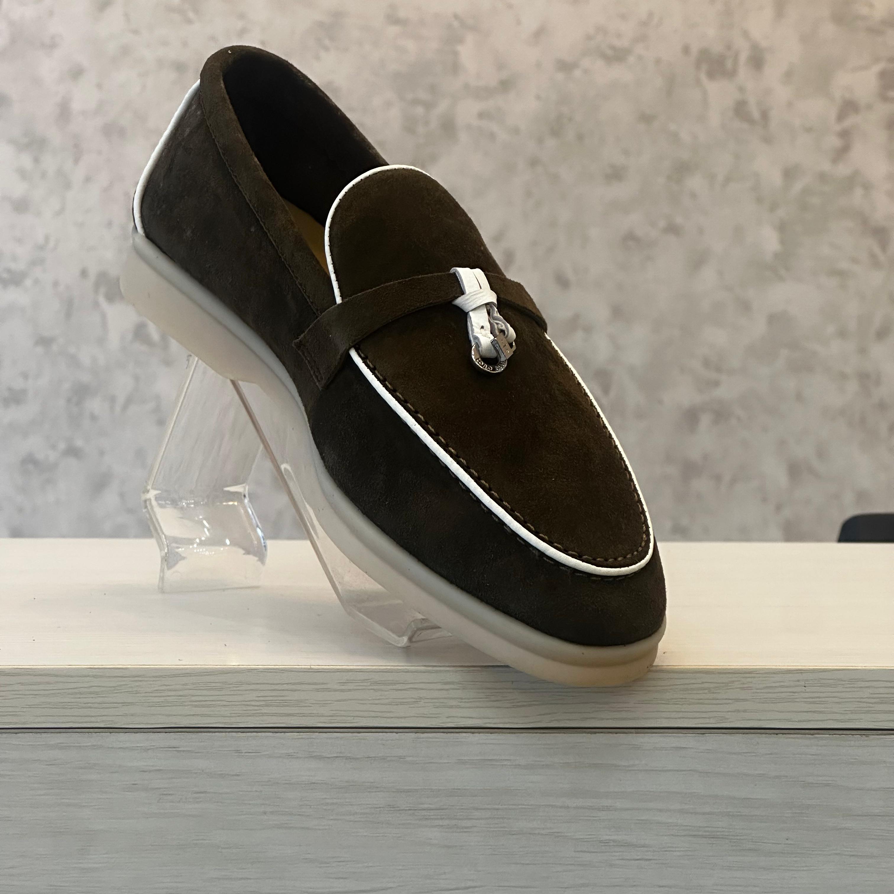 Loro Piana Loafer Charm OILY White Line