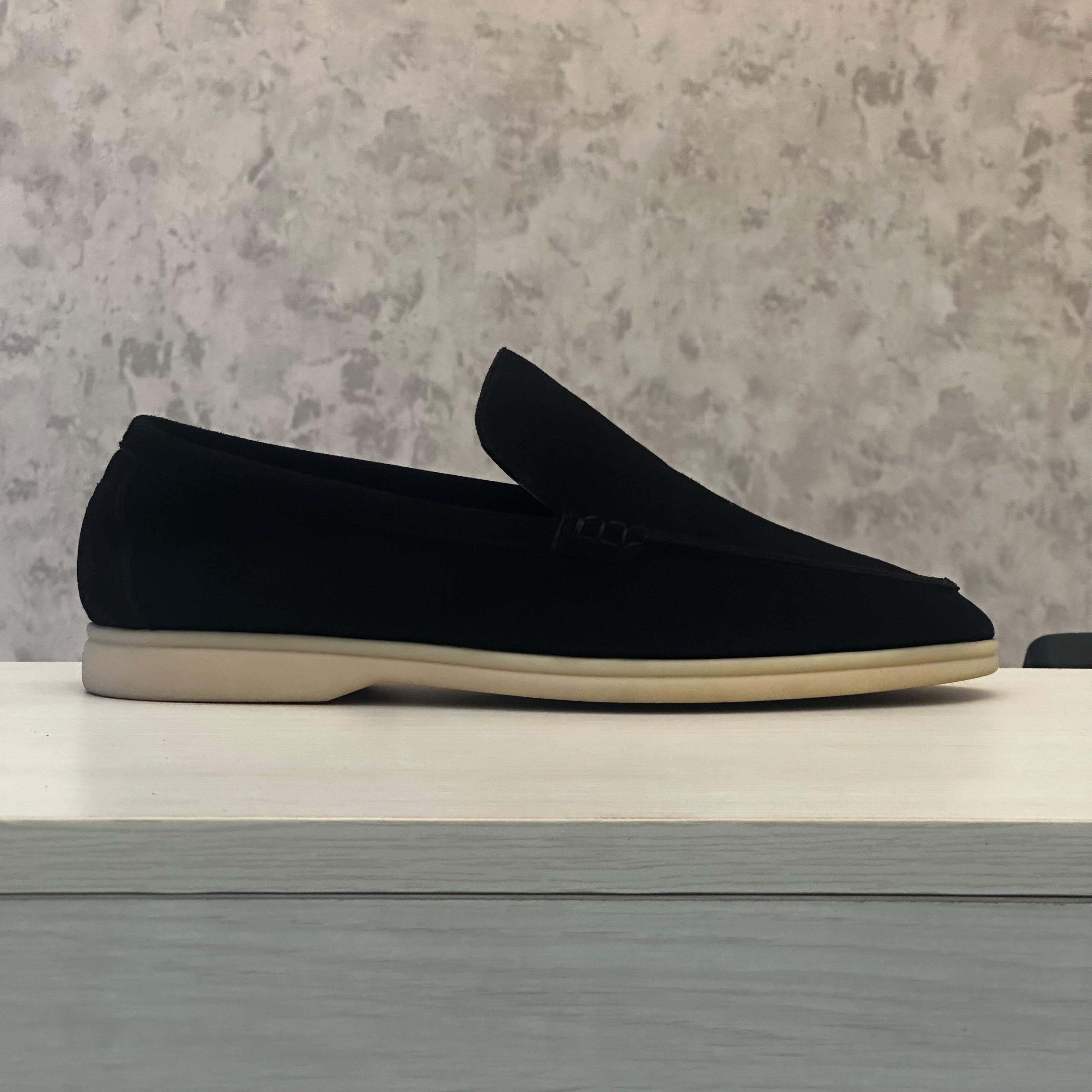 Loro Piana Summer Walk Loafer Black