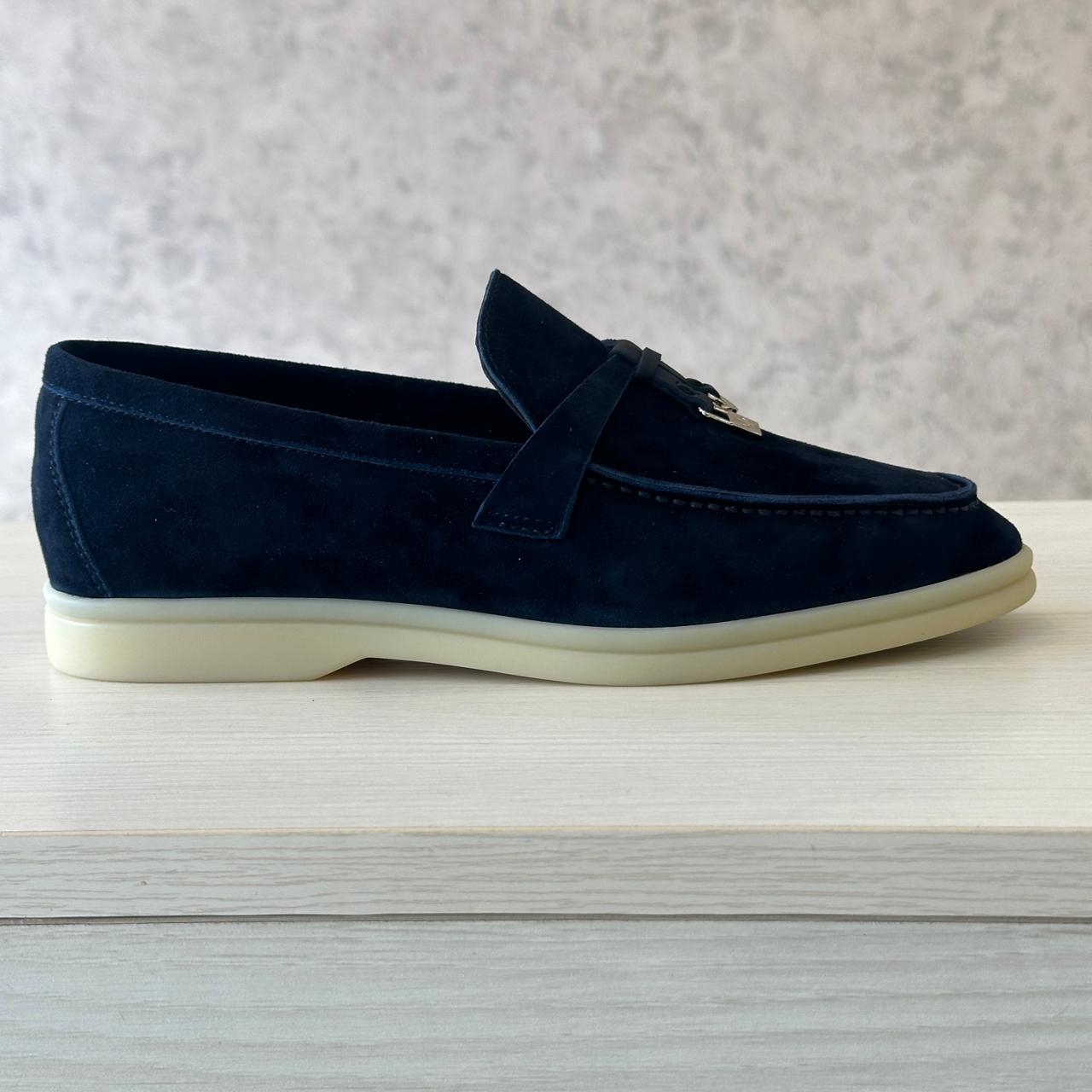 Loro Piana Loafer Charm dark navy
