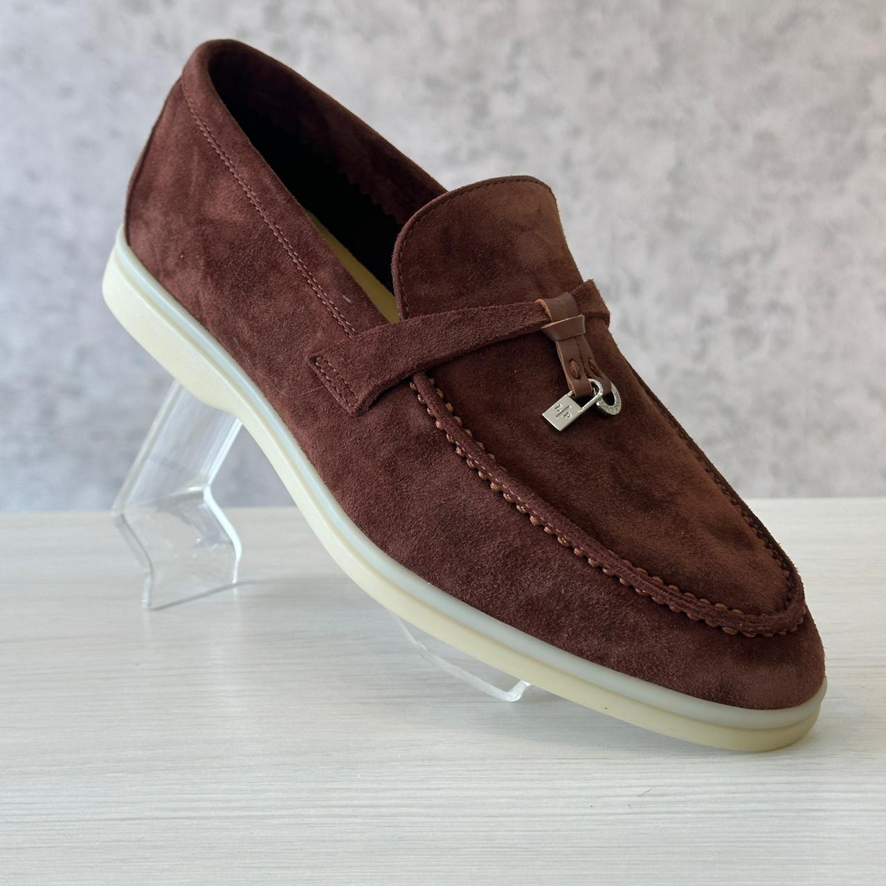 Loro Piana Loafer Charm brown maroon