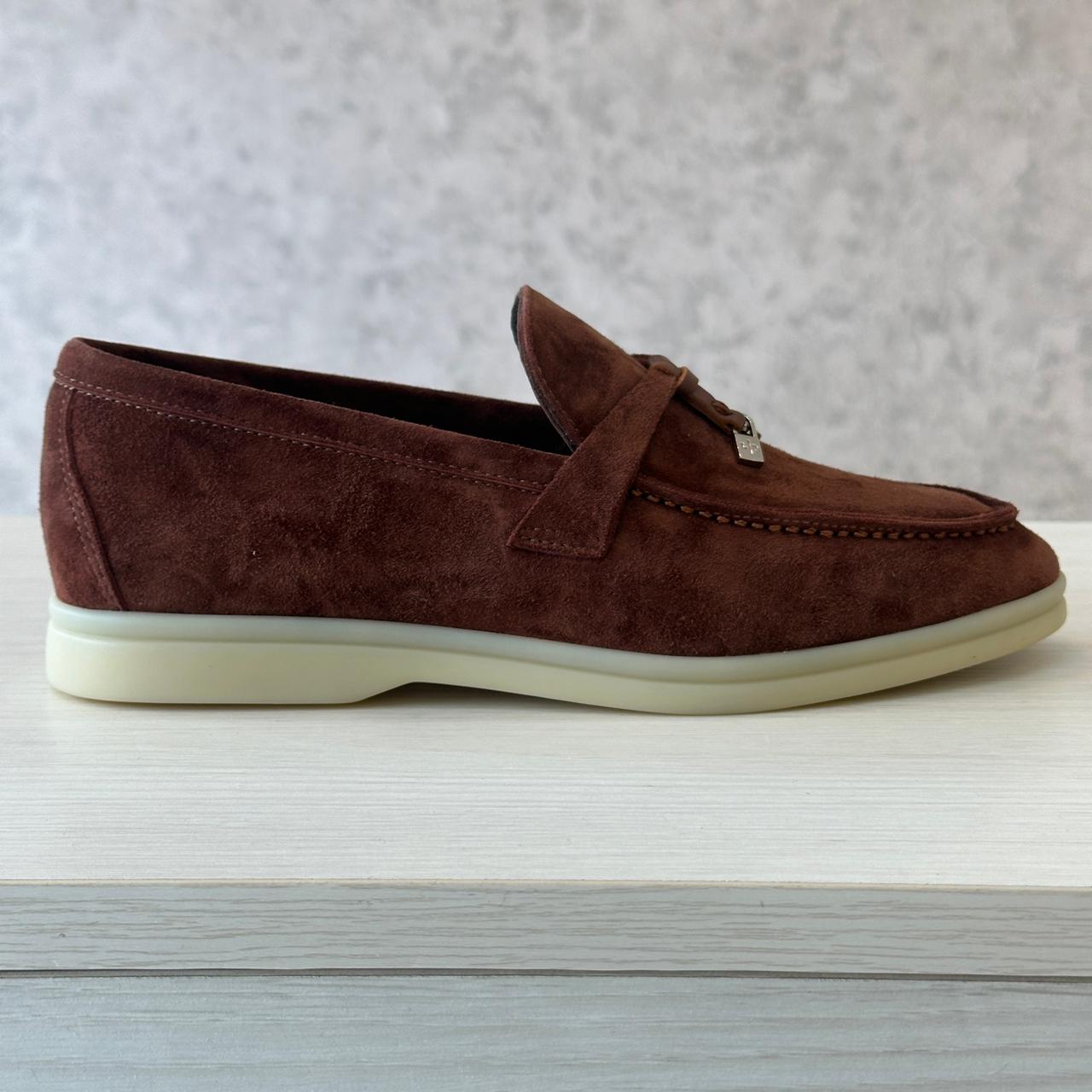 Loro Piana Loafer Charm brown maroon
