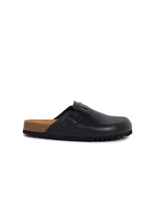 Birkenstock Boston "Smooth Black"