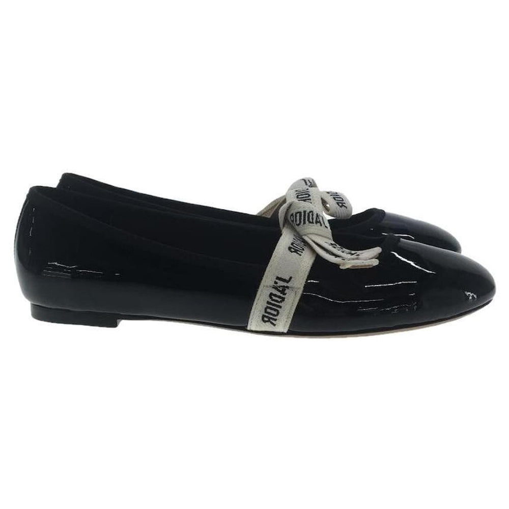 Christian Dior Flat BLK Enamel Black