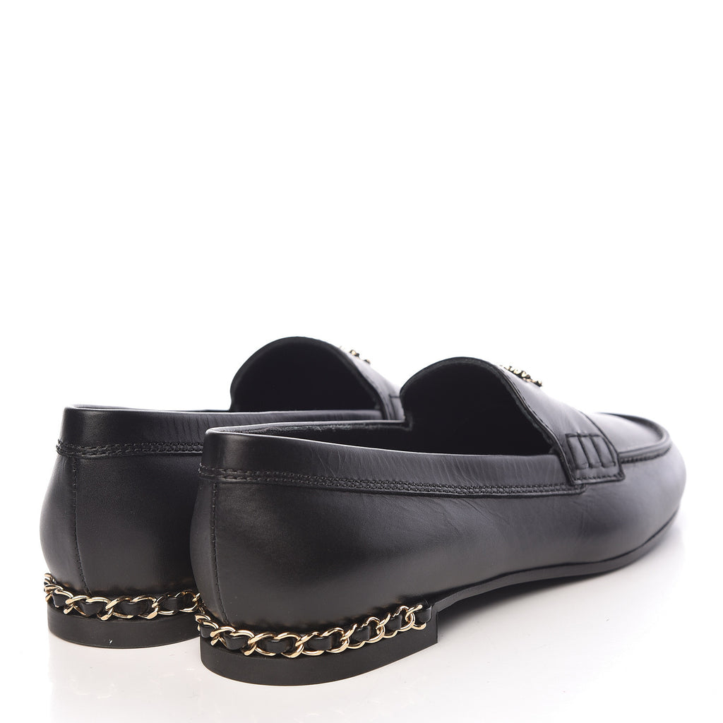 Chanel Moccasins Lambskin & Black