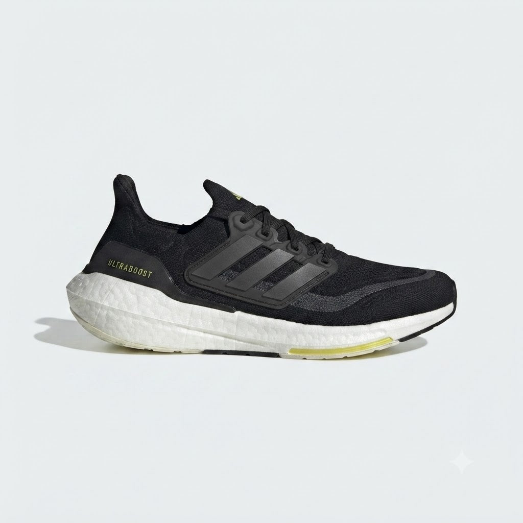 Adidas Ultra Boost Light Sneakers Shoes Running Core Black White (green)