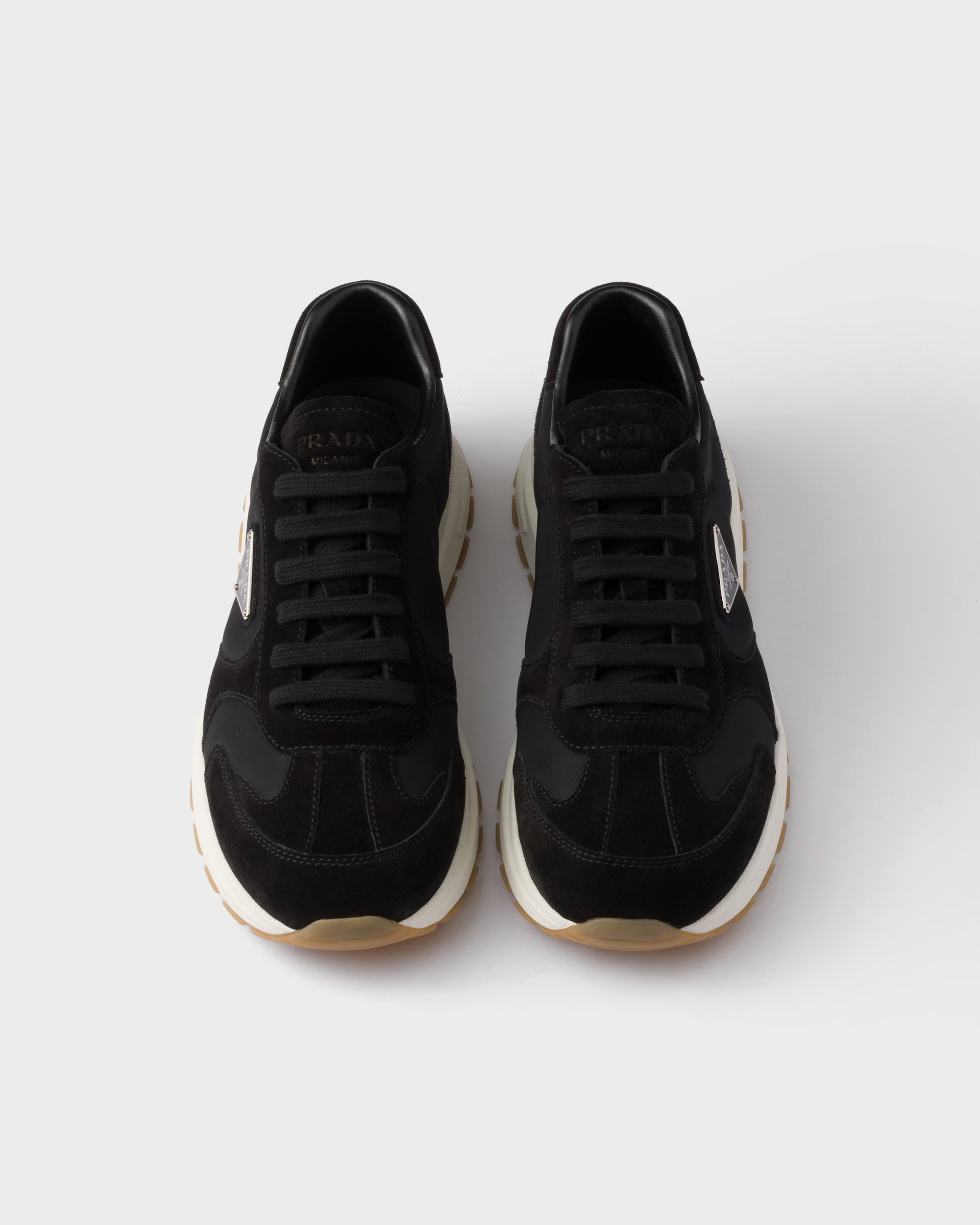 Prada Prax suede and Re-Nylon sneakers