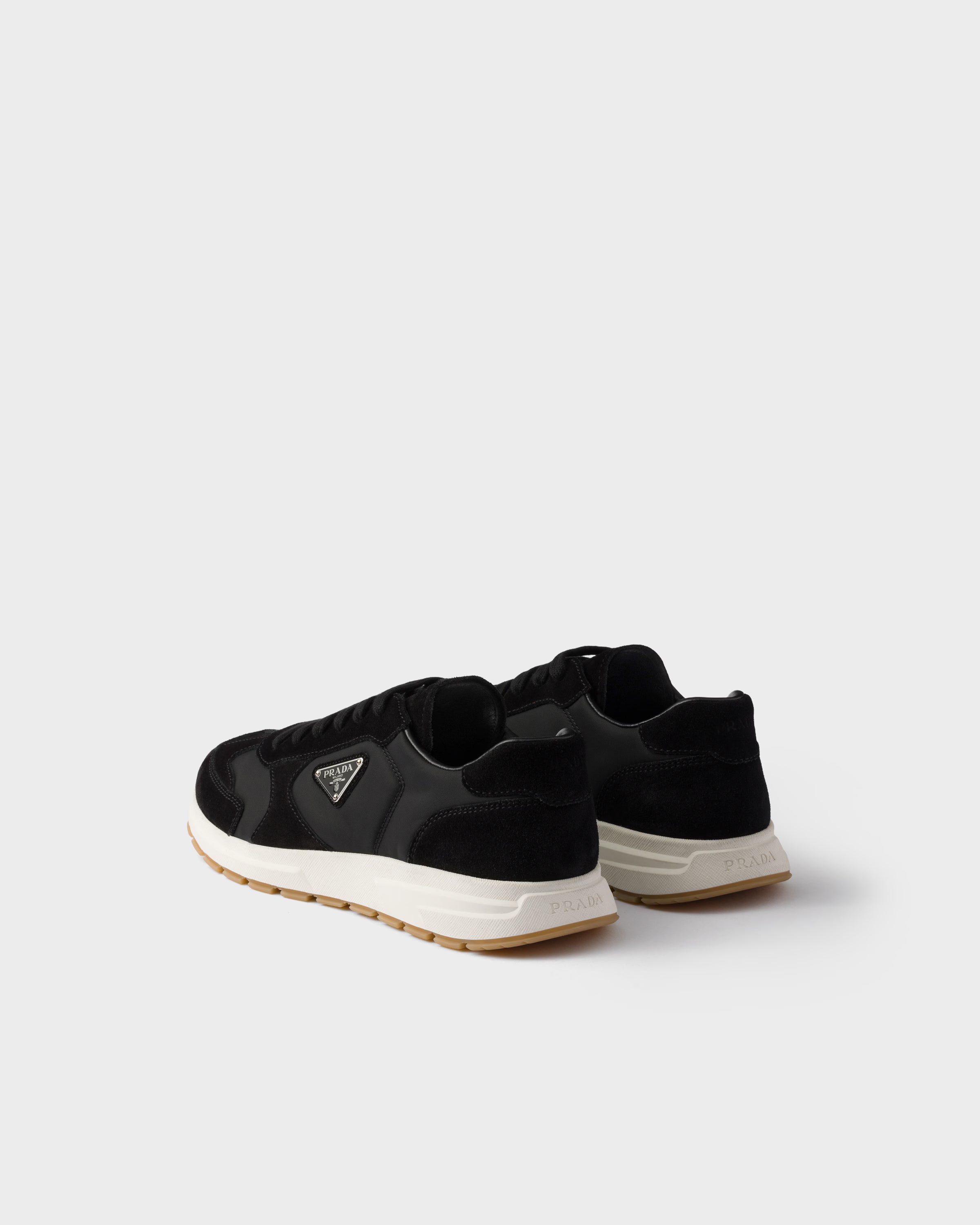 Prada Prax suede and Re-Nylon sneakers