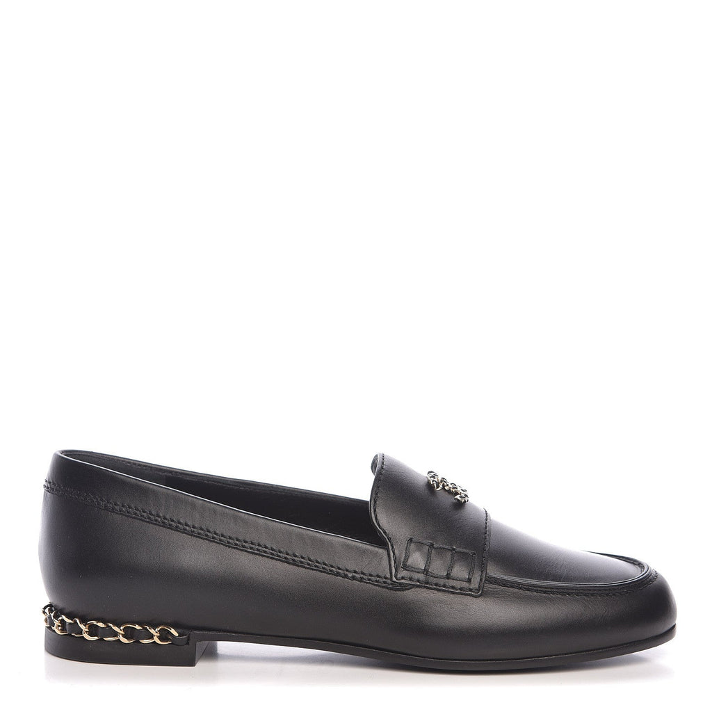 Chanel Moccasins Lambskin & Black