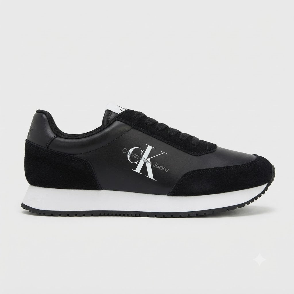 Calvin Klein Jeans Retro Runner Laceup Trainer Men Black