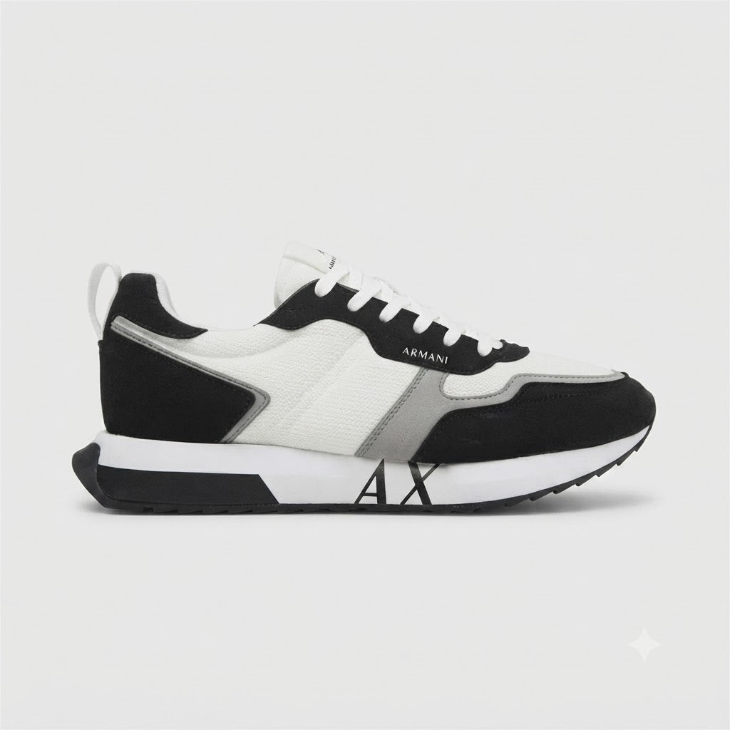 Armani Exchange Black & White Sneaker