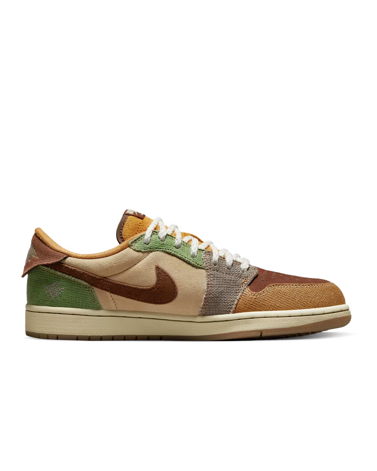 Nike Jordan 1 x Zion Williamson Retro Low OG Flax and Oil Green
