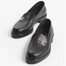 Chanel Moccasins Lambskin & Black